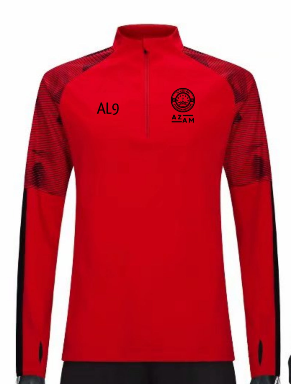 Trainingsjacke in Rot-Schwarz