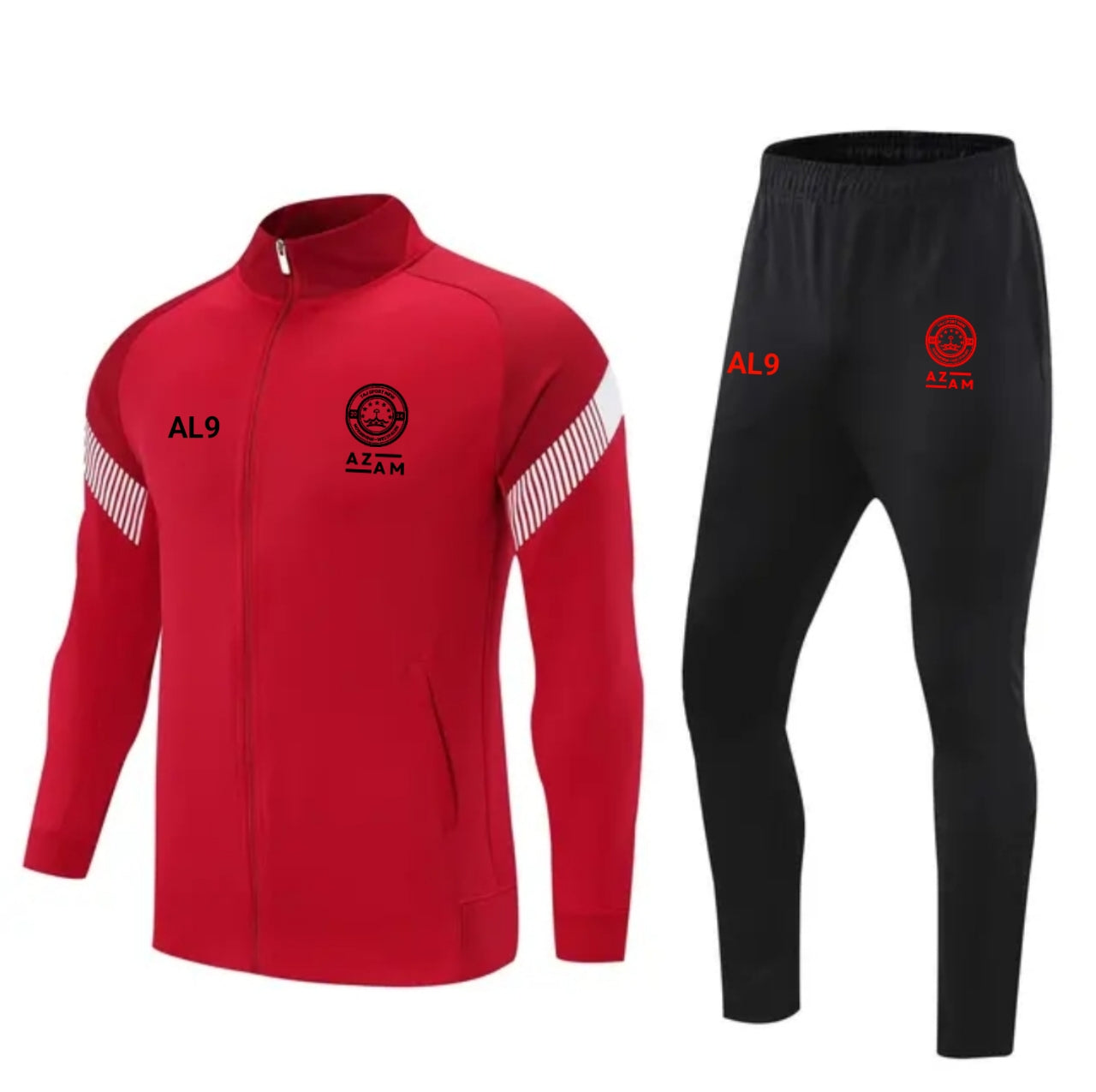 Das Trainingsanzug-Set von Taj Sport NRW in Weiß Und Rot