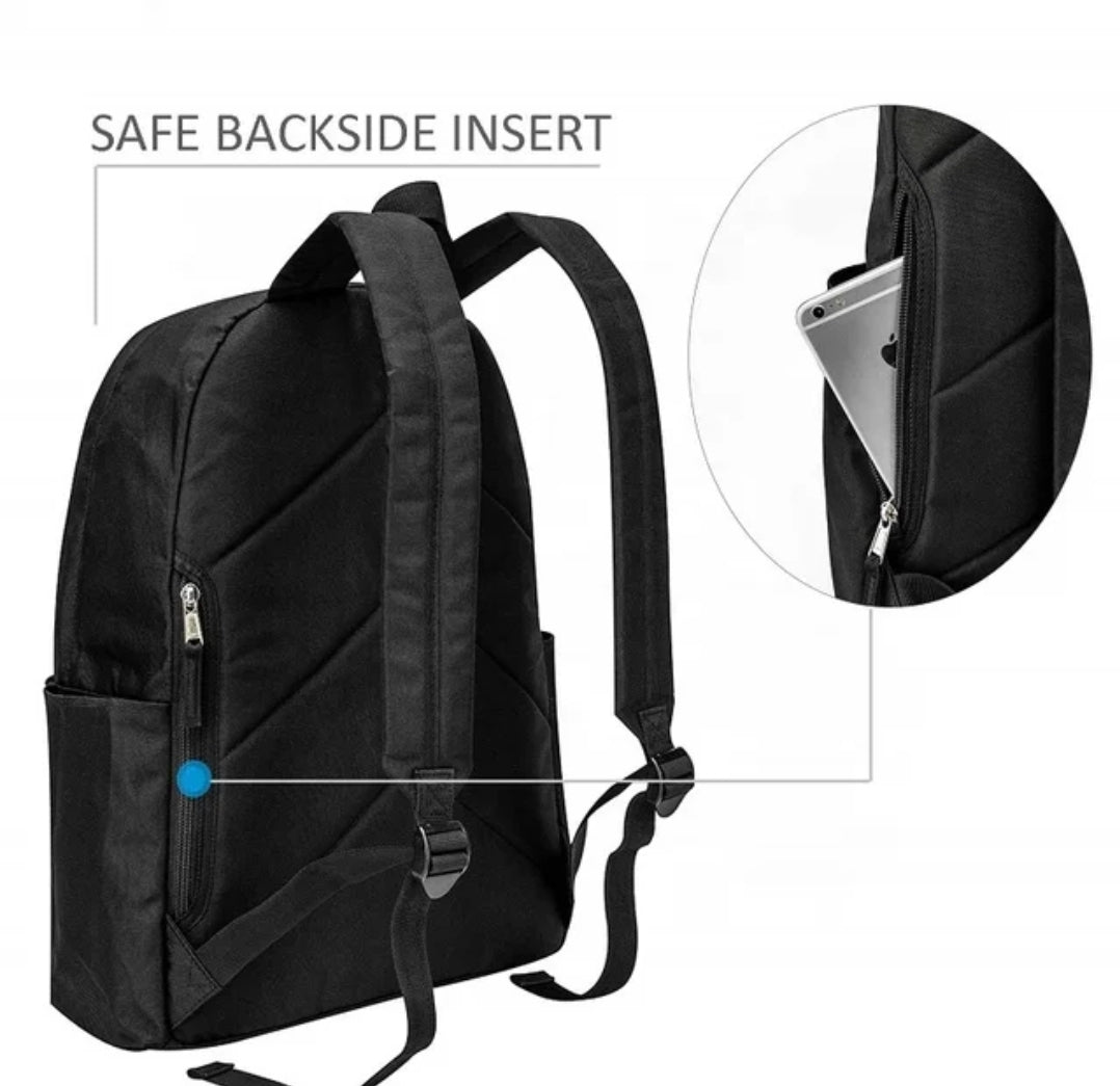 Rucksack in klassischem Schwarz