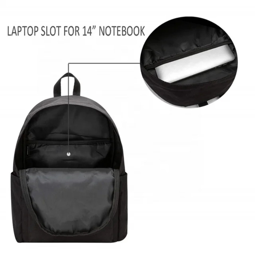 Rucksack in klassischem Schwarz